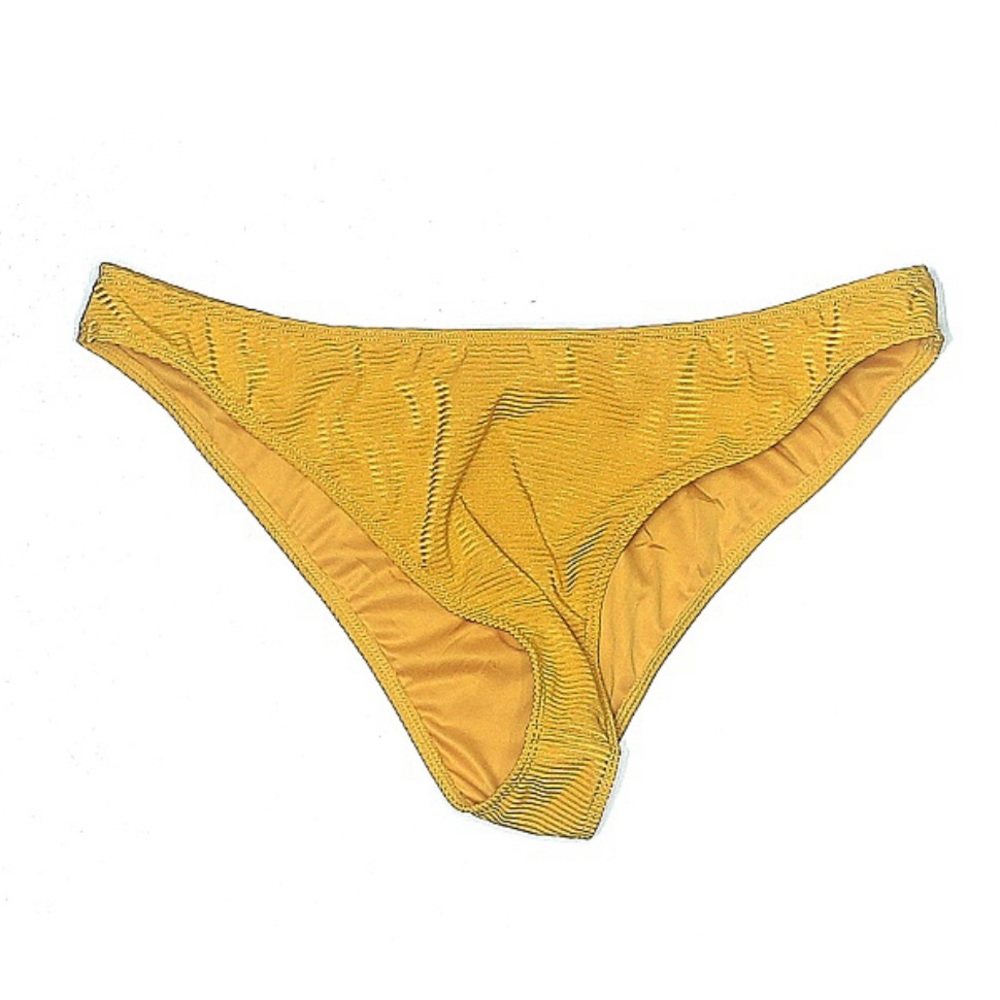 REHAB LAB Yellow Gold Bikini Bottoms NWT Large Swim Swimwear